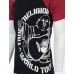 TRUE RELIGION Men T-Shirt PART BUDDHA RAGLAN Black Red Sleeves